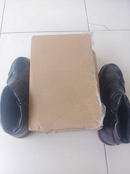 Product Review of Sepatu Boot Safety Kulit Asli Pria Bikers Tiktok Shop STG-SFT Boots Karet from p**m 1