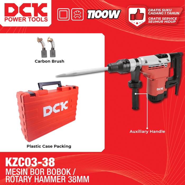Gambar DCK Mesin Bor Bobok 7.9 J / Rotary Hammer 38mm / Mesin Bor Bobok Beton 38 mm 1100 Watt KZC03-38 dari DCK Power Tools Indonesia Kota Administrasi Jakarta Barat Tokopedia