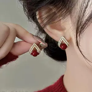Anting wanita mutiara Korea fashion style premium