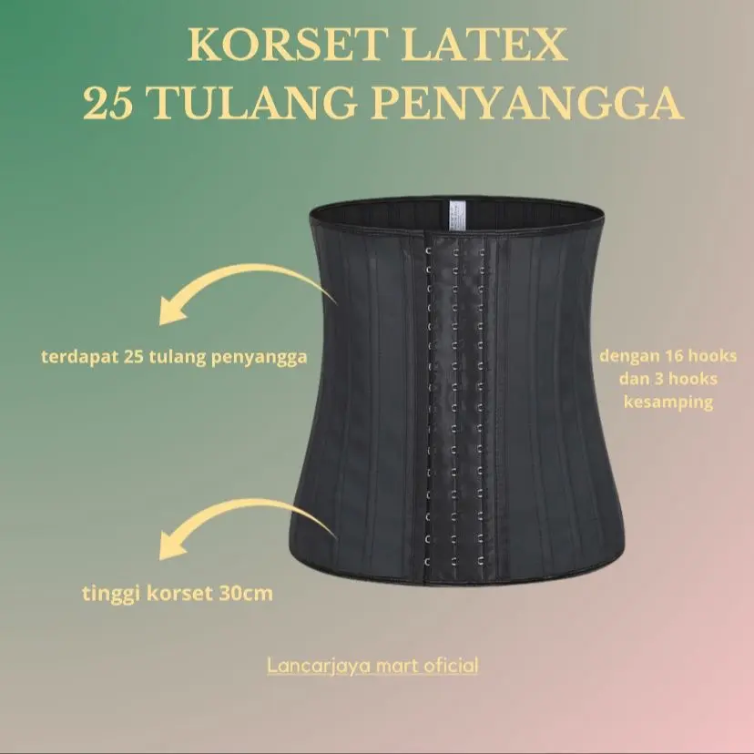 Korset Latex Premium 25 Tulang Penyangga pembentuk