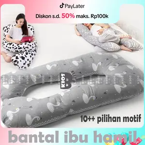 Bantal hamil 2 sisi motif tebal dan nyaman / maternity pillow