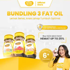 Bundling Bumbu Bunda Elia Fat Oil 100ml (3pcs) | Minyak MPASI Rasa Chicken / Beef / Salmon | Tanpa MSG & Pengawet