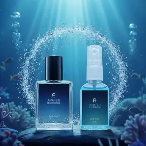 Aigner Parfum Blue Emotion Eau De Parfum Unisex untuk Pria dan Wanita Aroma Menarik Tahan Lama dan Mudah Digunakan - Bibir