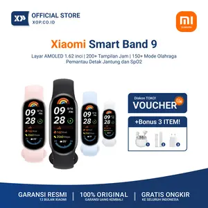 Xiaomi Smart Band 9 | Layar Amoled 1.62" | Pemantau SpO2 | Tahan Air 5ATM | 150+ Mode Olahraga