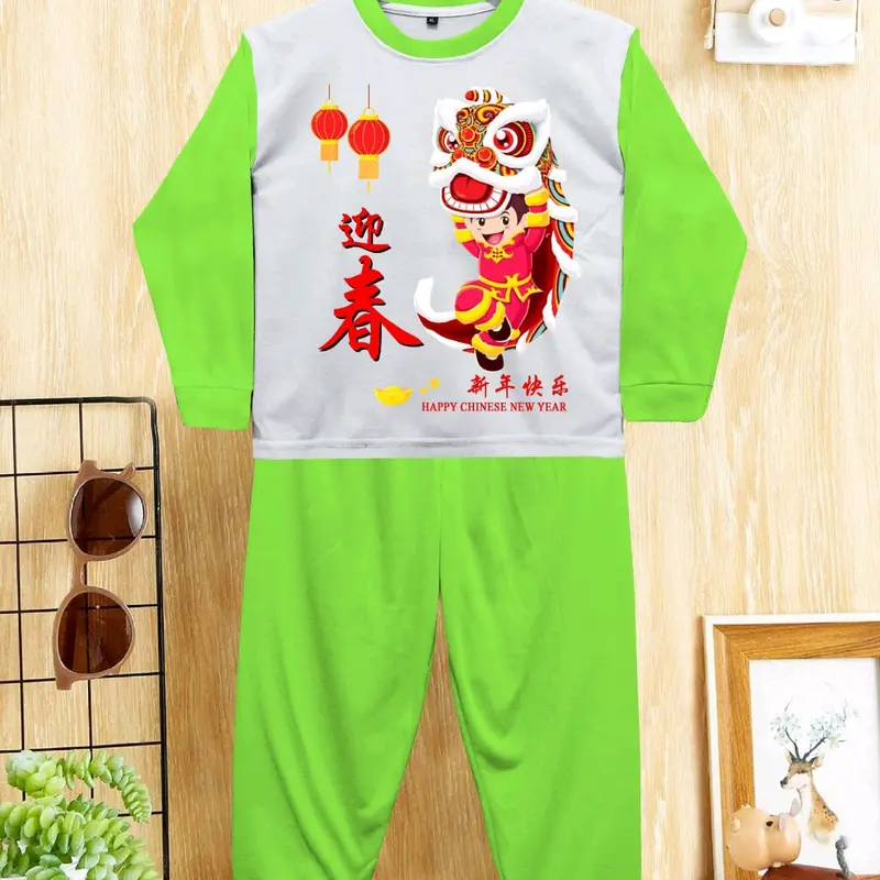 KAOS SETELAN PANJANG ANAK-ANAK TEMA IMLEK BARONG JINGKRAK SABLON DTF 5