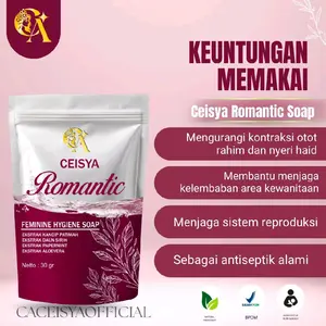 CEISYA Sabun Ceiysa Romantic Mis V Feminine Hygiene Soap BPOM Aman untuk Remaja Ibu Hamil dan Menyusui Mengurangi Gatal Keputihan dan Nyeri Haid