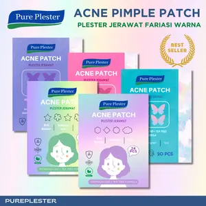 PROMO Acne Patch Variasi Warna Gradient Mix & Butterfly Series - Ungu Pink Hologram Kupu Kupu - Plester Jerawat - Tea Tree Oil