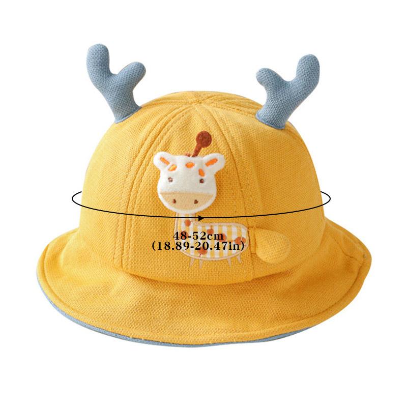 Product Introduction of Mũ Xô Tai Hươu Cao Cổ Dễ Thương Cho Bé, Mũ Ngư Dân Cotton Ngoài Trời Cho Trẻ Em, Bé Trai Và Bé Gái, Mũ Che Nắng Panama, Mùa Xuân Và Mùa Hè 10