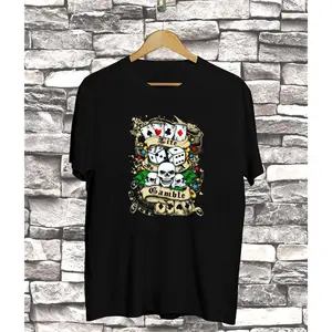 Kaos Distro Pria TShirt Pria Kaos Pria LIFE IS A CAMBLE BF -DTF24 kaosmurah kaos vintage pria