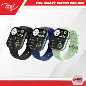 itel Smart Watch ISW-O20 AI Watch Face | Pemantau Kesehatan 24 Jam | Layar HD 2.04" | Panggilan BT | Tahan Air IP68 Smartwatch