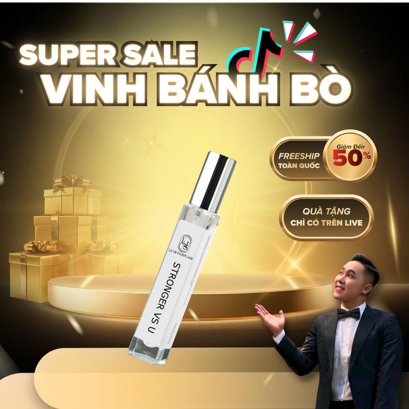 DEAL MỞ BÁN ĐỘC QUYỀN VINHBANHBO Nước Hoa Nam LU'IS STRONGER VS U Xịt Thơm