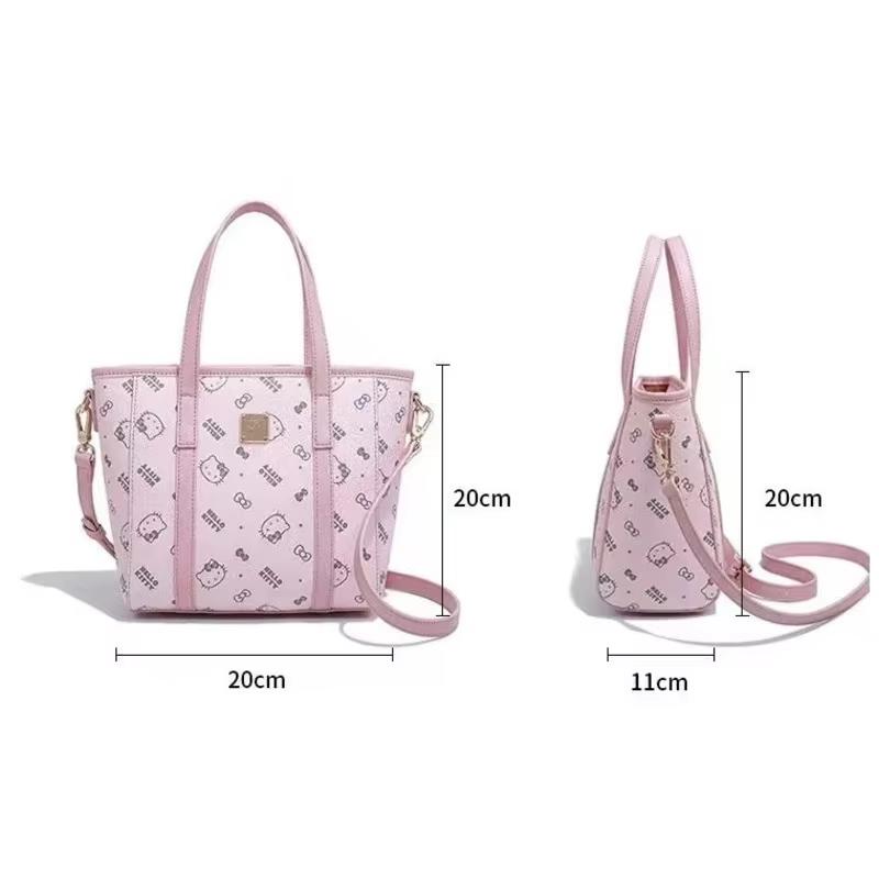 Product Introduction of Túi Tote Hello Kitty, Sanrio, In Cổ Điển, Túi Xách Đeo Một Bên Vai, Dung Lượng Lớn, Làm Bằng Chất Liệu PU, Thích Hợp Cho Bé Gái 2