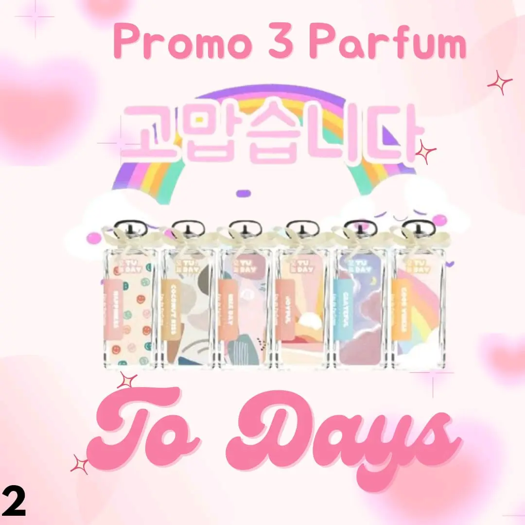 ( Promo ) Buy 1 Get 3 parfum wanita Todays isi 35 ML Wangi segar tahan lama