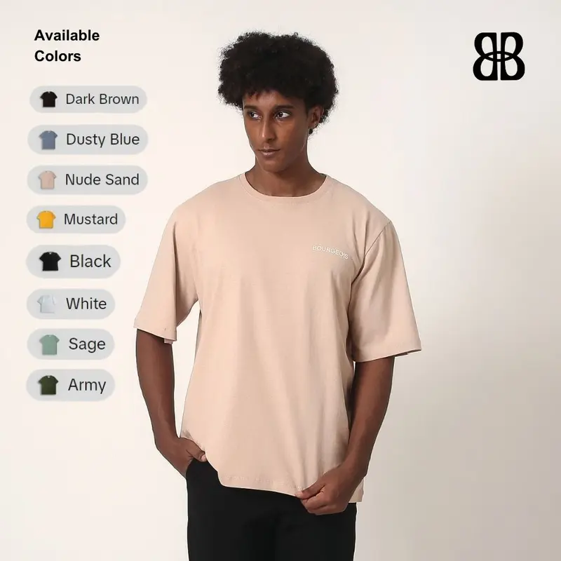 BOURGEOIS Oversized T-Shirt Heavy Cotton 16s #2030101 0