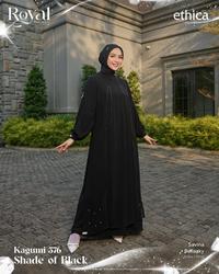Gambar SARIMBIT ROYAL SHADE OF BLACK BY ETHICA - gamis dewasa, xxl dari Atiya Busana Kab. Pekalongan 2 Tokopedia