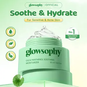 Glowsophy CICA Centella Soothing Moisturizer Calming Redness Panthenol Mugwort Pelembab Wajah Muka Berminyak Gel Day and Night Skincare 30 ml