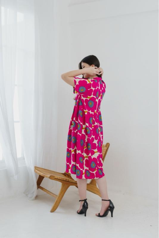 Nona Dress Part 2 Daster Busui Bumil Cantik Murah Premium Pakaian Wanita Bunga Rayon Premium Ada Saku Katun Nyaman Kancing Motif