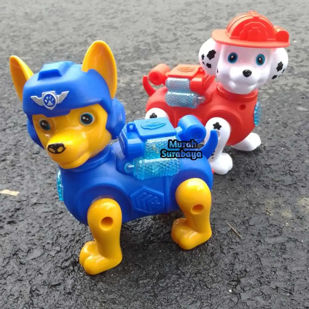TERBARU Mainan Anak Laki Laki Robot Robotan Model Paw Patrol WJ950 | Mainan Action Figure Robot Kartun Figur Ada MUsik Dan Lampu LED Mainan Robot Karakter Lucu Anak Bisa Berjalan Menggunakan Baterai