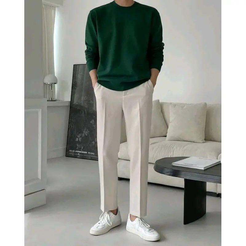 CELANA FORMAL PRIA SLIMFIT PANJANG WARNA TERBARU Coklat Nyaman Semi Cream Kerja Casual Kantor
