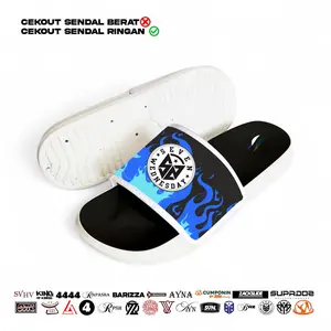 SUPADOS Sendal Selop Unisex 868 Biru Sublime Keren Sandal Slide Pria Terbaru Sandal Kekinian Shoes antiselip simpel