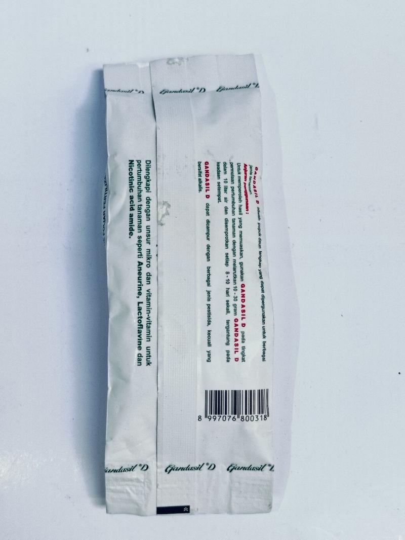 Product Introduction of Pupuk GANDASIL D 100gr - Pupuk Daun Terlengkap dan Terlaris Tanaman Kalium 24
