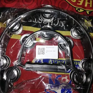 Alat Musik Tamborin Kecrekan Double Ring Tamborine  Instrumen Plastik