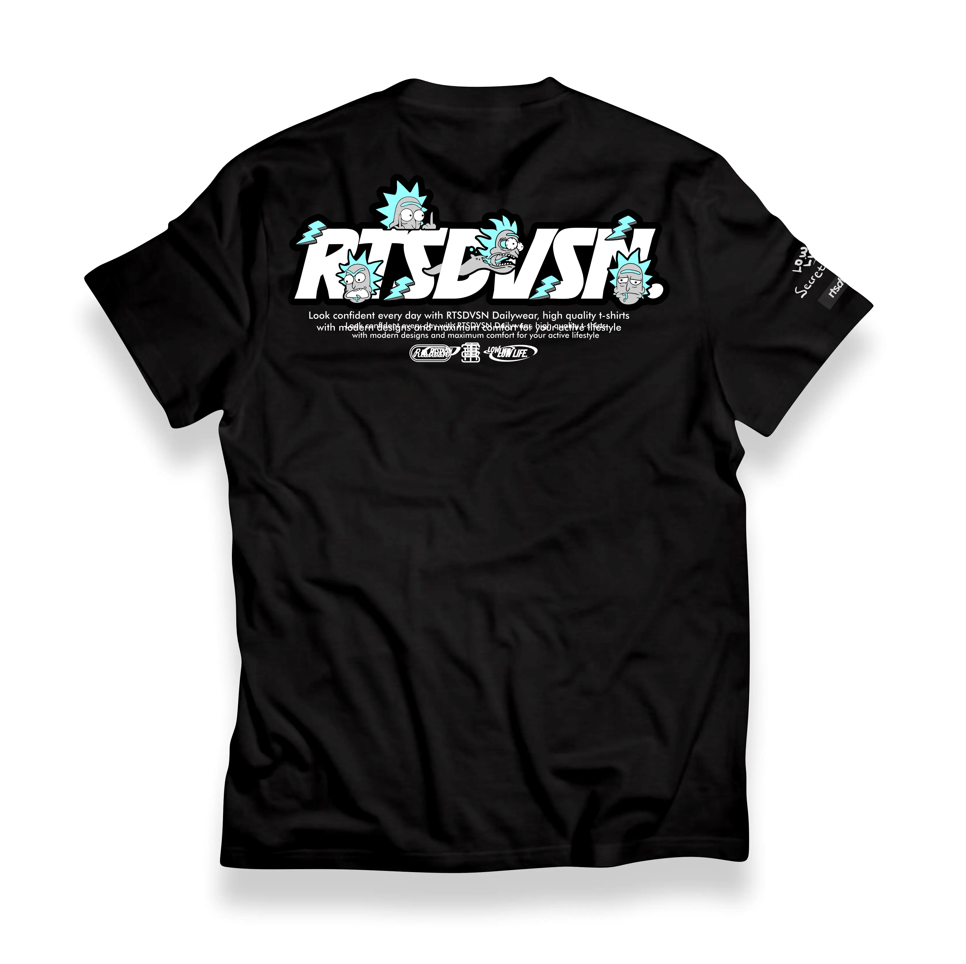 T-SHIRT RTSDVSN 240  | LENGAN PENDEK MOTIF PUNK MAN