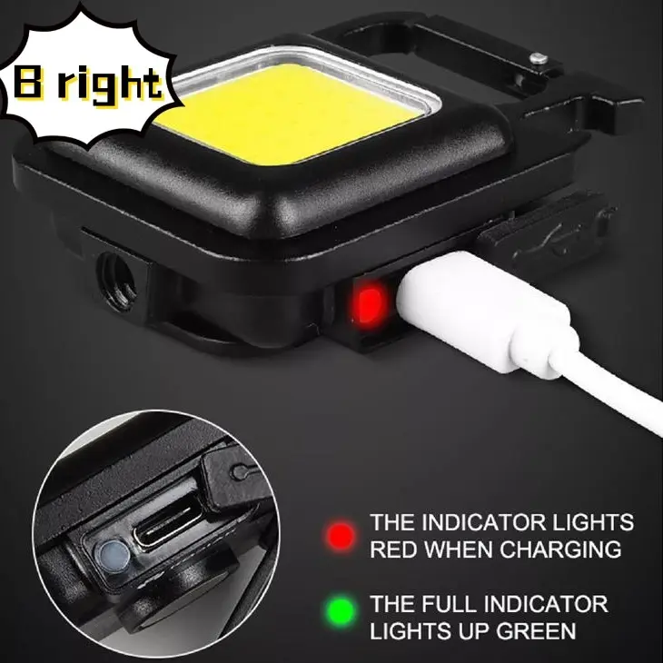 Senter Gantungan kunci LED 3 mode multifungsi 5in1 - Multifungsi - MINI  4 4