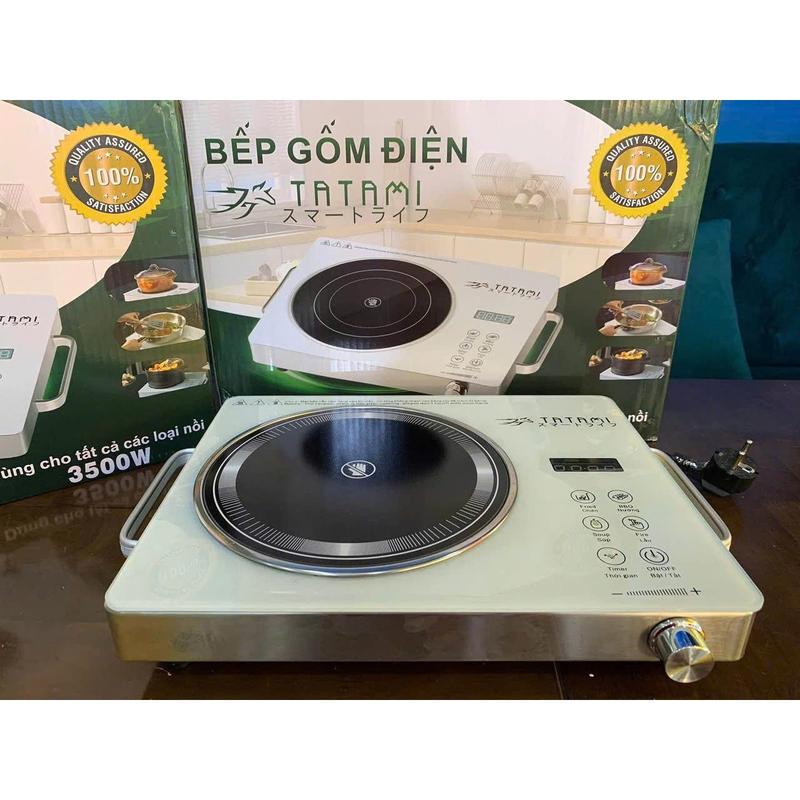 Bếp hồng ngoại TATAMI đa năng công suất cao 3500W không kén nồi không bức xạ tiết kiện điện . Dễ dàng sử dụng.