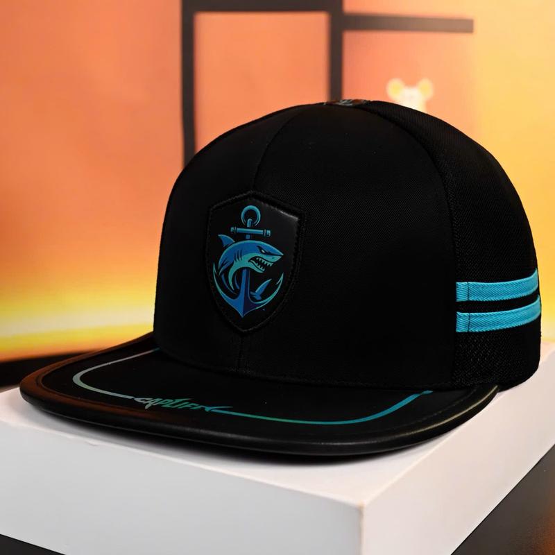  Mũ Snapback khóa bấm chất kaki phối lưới logo in táp da - CapLife 