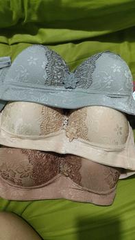 Product Review of 3PCS BH BRA JUMBO CUP BESAR  BRUKAT EMBOS TANPA KAWAT  SIZE 36-46 from Y**3 0