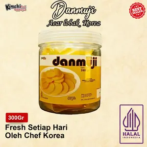 Danmuji Acar Bulet In  Jar 300Gram Korea Halal authentic fresh Kimchi Oppaya