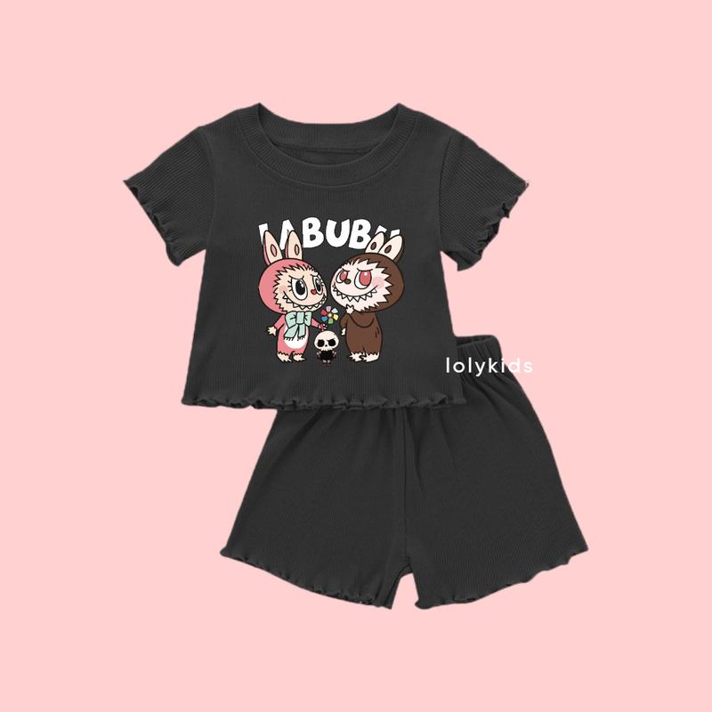 COD SETELAN ANAK KNIT LENGAN PENDEK ONESET ANAK CEWEK COWOK UNISEX STELAN ANAK KEKINIAN TERBARU 4