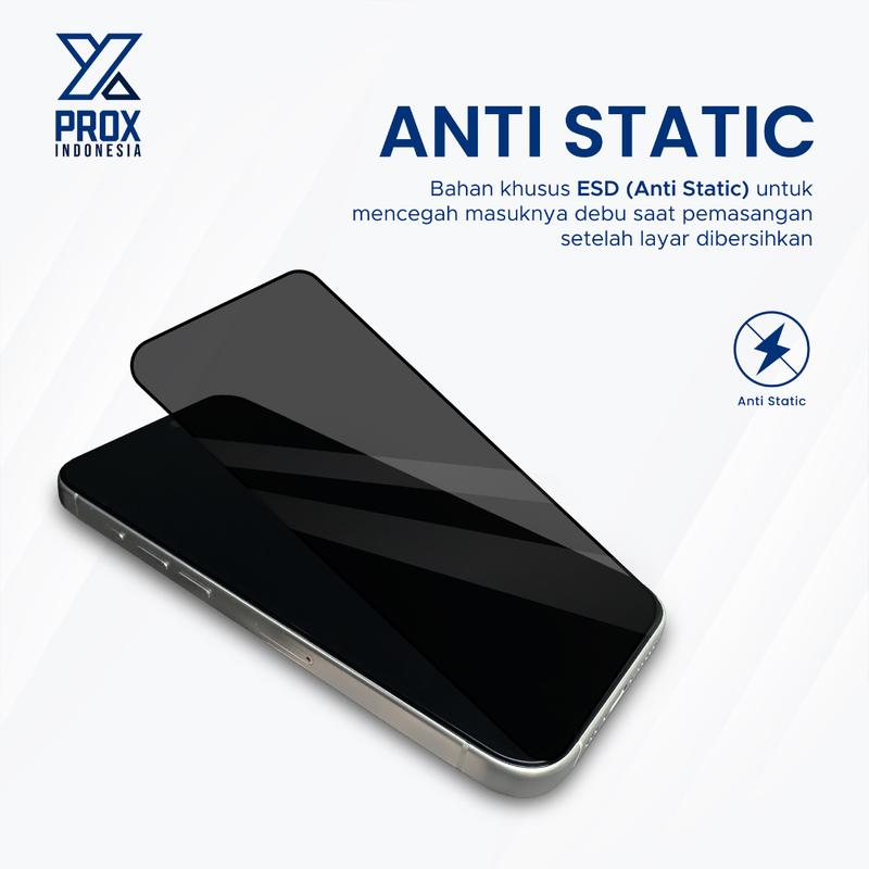 PROX Tempered Glass Anti Spy Full Cover Privacy - Compatible For Samsung 4
