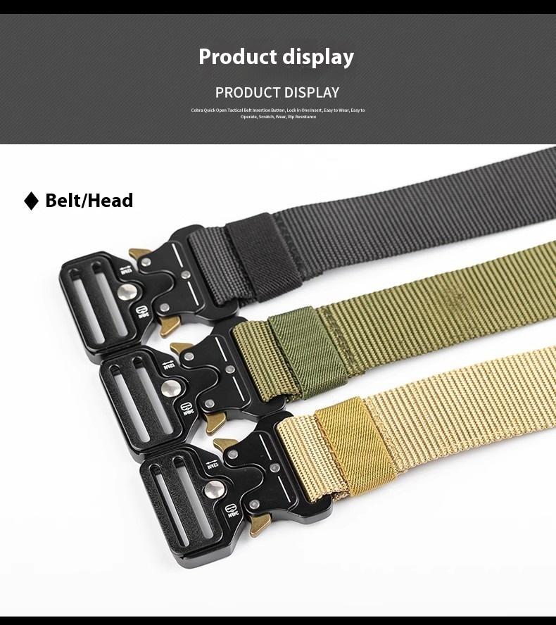 Product Introduction of Thắt Lưng Thường Ngày Dành Cho Nam Giới, Chất Liệu Nylon, Dễ Phối Đồ Thích Hợp Cho Quần Công Sở, Dễ Khóa, Mang Theo Ngoài Trời 2