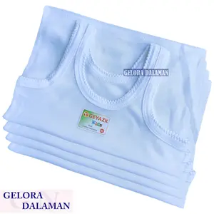 4 6 12 Pcs Singlet Anak Laki Dan Perempuan Warna Putih