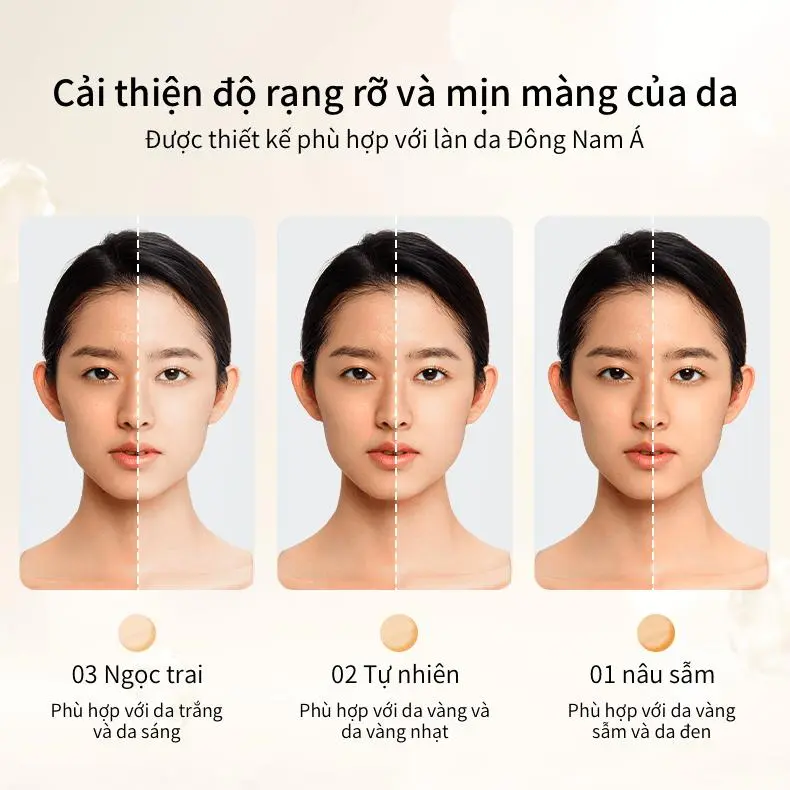 Hình ảnh ZYVIA  3 in 1 cushion   10g+1.2g*2+2g Hỗ trợ lớp nền mịn mềm và hỗ trợ lâu trôi chống thấm nước Lâu Trôi Đến 12Giờ 4