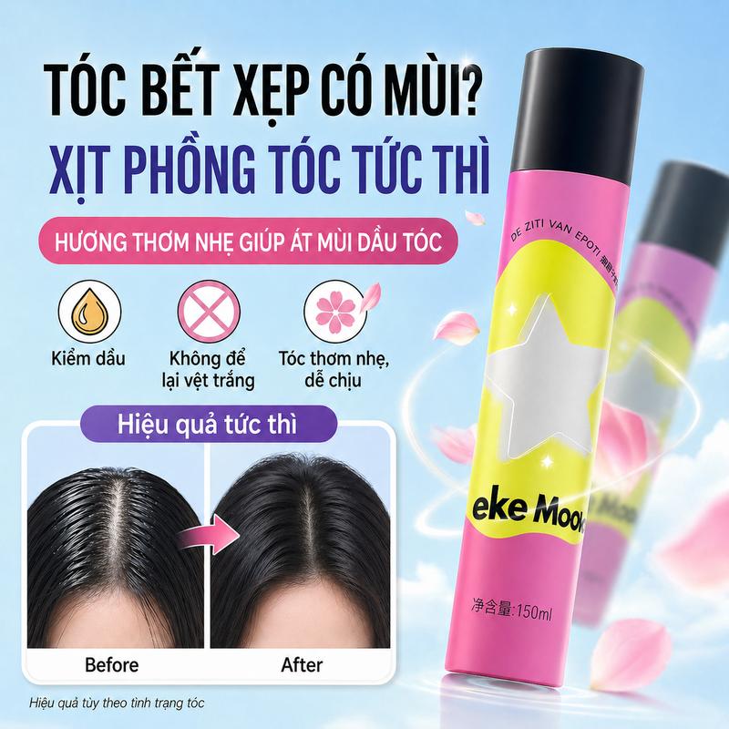 Dầu Gội Khô Nước Hoa - Cứu Tinh Tóc Bết, Phồng Tức Thì, Không Vệt Trắng (1