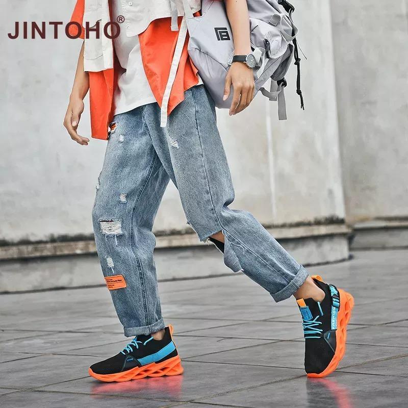 JINTOHO-Giày Thể Thao Unisex Nhẹ Và Thoải Mái Cho Thể Thao Ngoài Trời, Giày Chạy Bộ Lưới Thoáng Khí Cho Cặp Đôi, Đế Dày 1