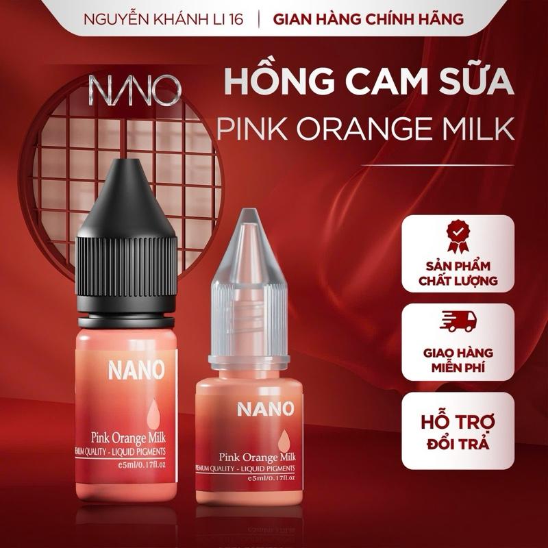  Mực Viết Bút Máy Nano Học Sinh Màu Hồng Cam Sữa - Chai 5ml 10ml 