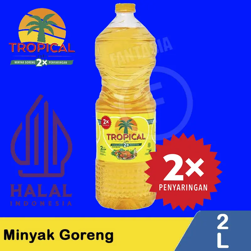 Tropical Minyak Goreng Premium Botol 2L FANTASIA DENGAN PAKING AMAN Oil 1