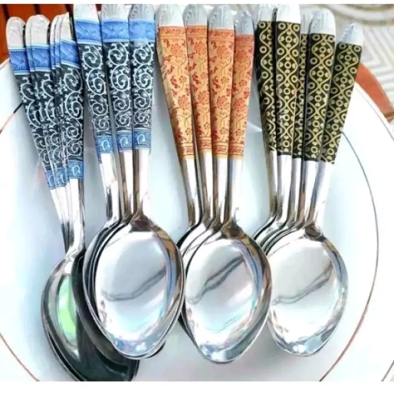 SENDOK 12 BUAH BATIK SENDOK MAKAN BATIK