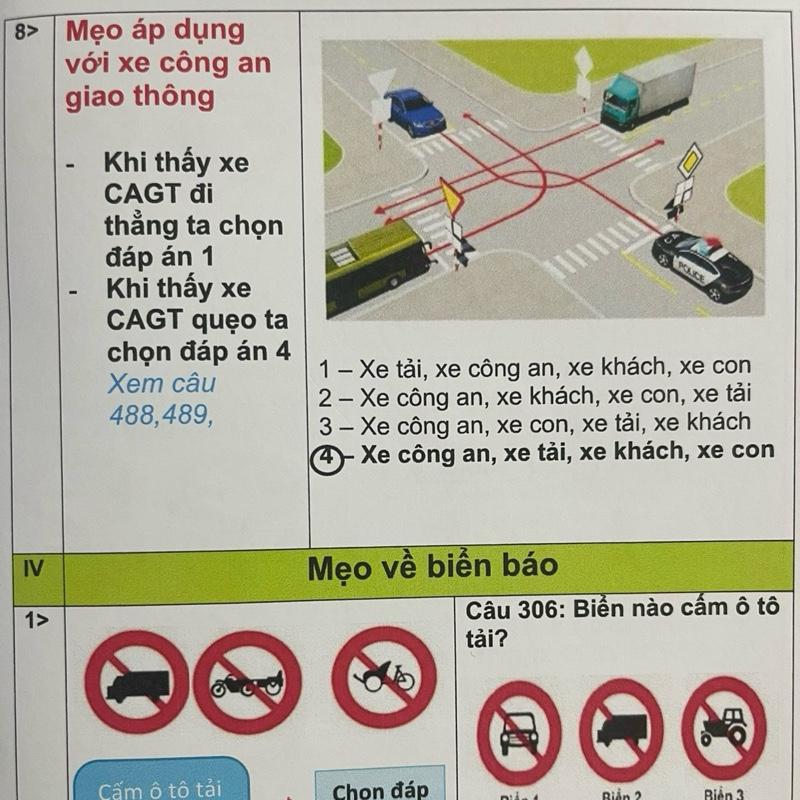 Combo bộ tài liệu mẹo thi ô tô hang B số sàn, B tự động, C1, C và nâng hạng mới nhất hiện nay 3