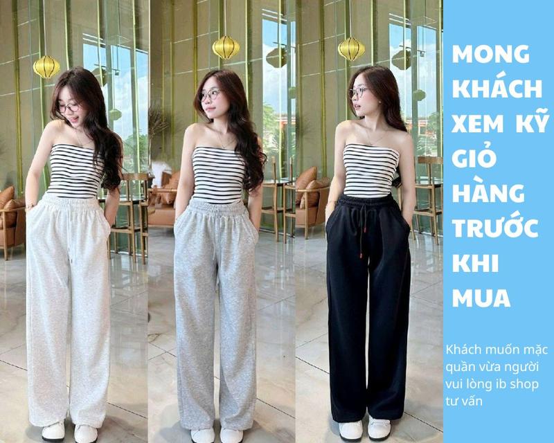   010  QUẦN DÀI NỈ 2 DA ỐNG SUÔNG CẠP CHUN CHO NỮ DÀY DẶN - Kiểu dáng Basic dễ phối đồ 