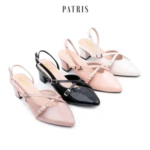 PATRIS Cleya Mules Wanita Heels / Hak 5 Cm Shoes Sendal