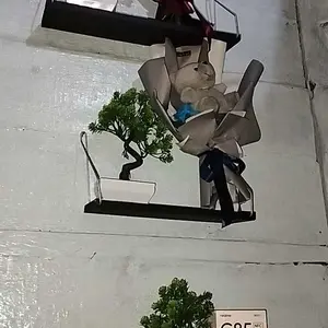 Rak Dinding Serbaguna Kayu Besi Minimalis 3 Pcs - Panjang 40, 30, dan 20 cm