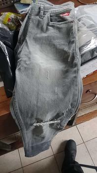 Product Review of 27-33 CELANA JEANS PANJANG ABU SOBEK PAHA BLACK VIPER   Melar Slim Fit Skinny Stretch Denim Lembut Pria Tebal from n** h**n 0