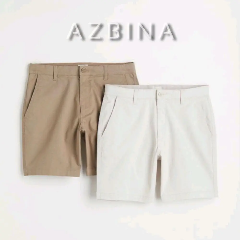 Celana Chino Cino Pendek Pria Putih Chino Short Pants White Premium