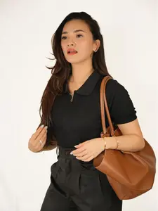 VLZ | Jean Top ( Polo Knit Top)