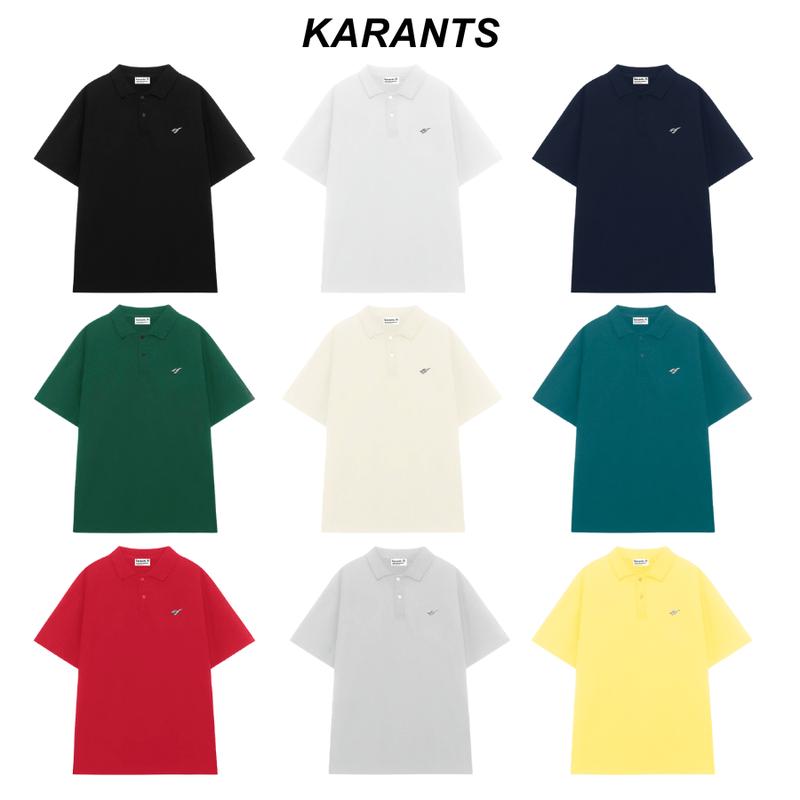 Áo Polo Trơn 99k Logo Kim Loại Karants Cotton Cá Sấu 250gsm Premium Form Oversize Nam Nữ Unisex Menswear Hot Trend 2025 - KR215